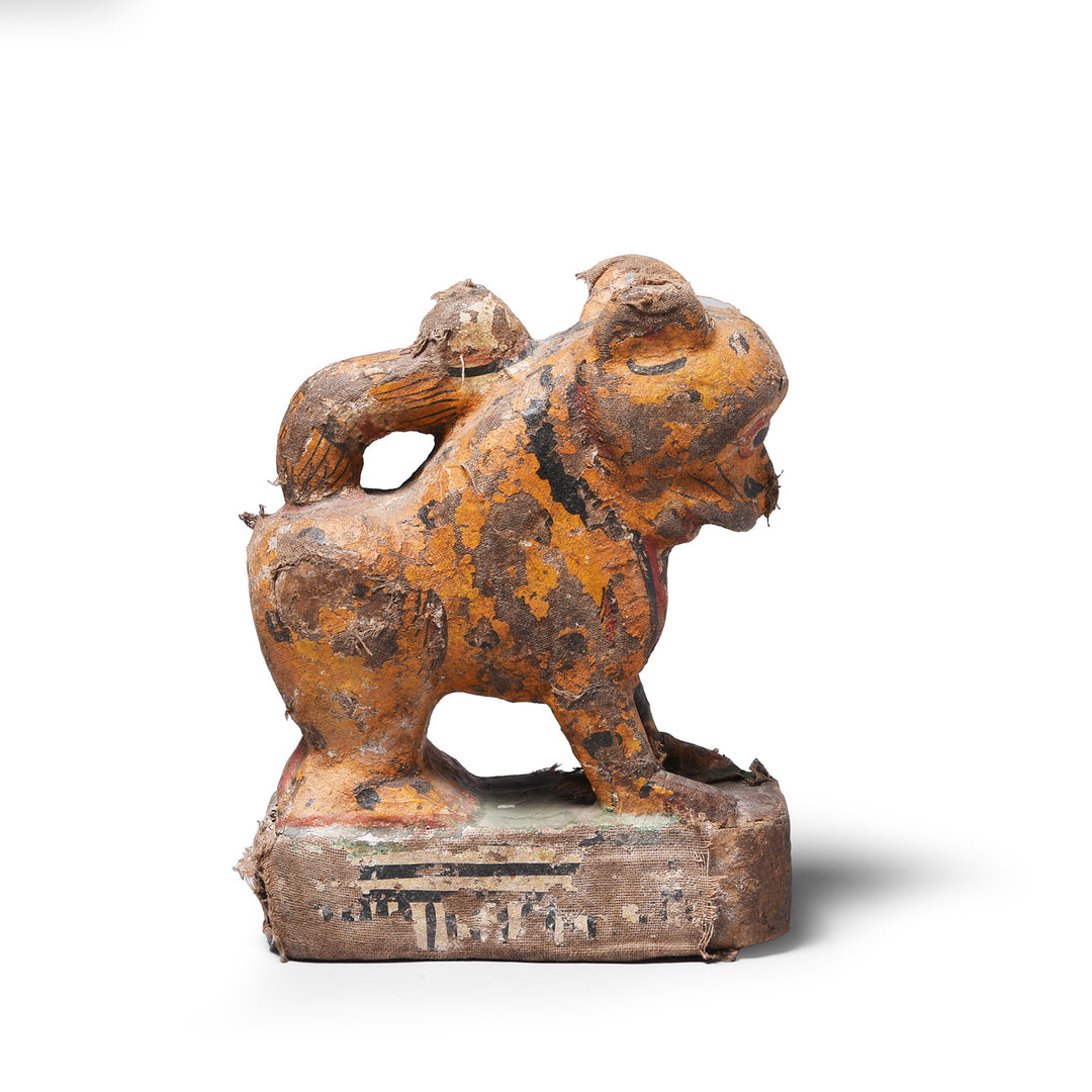 Antique Painted Leopard From Orissa | Indigo Antiques