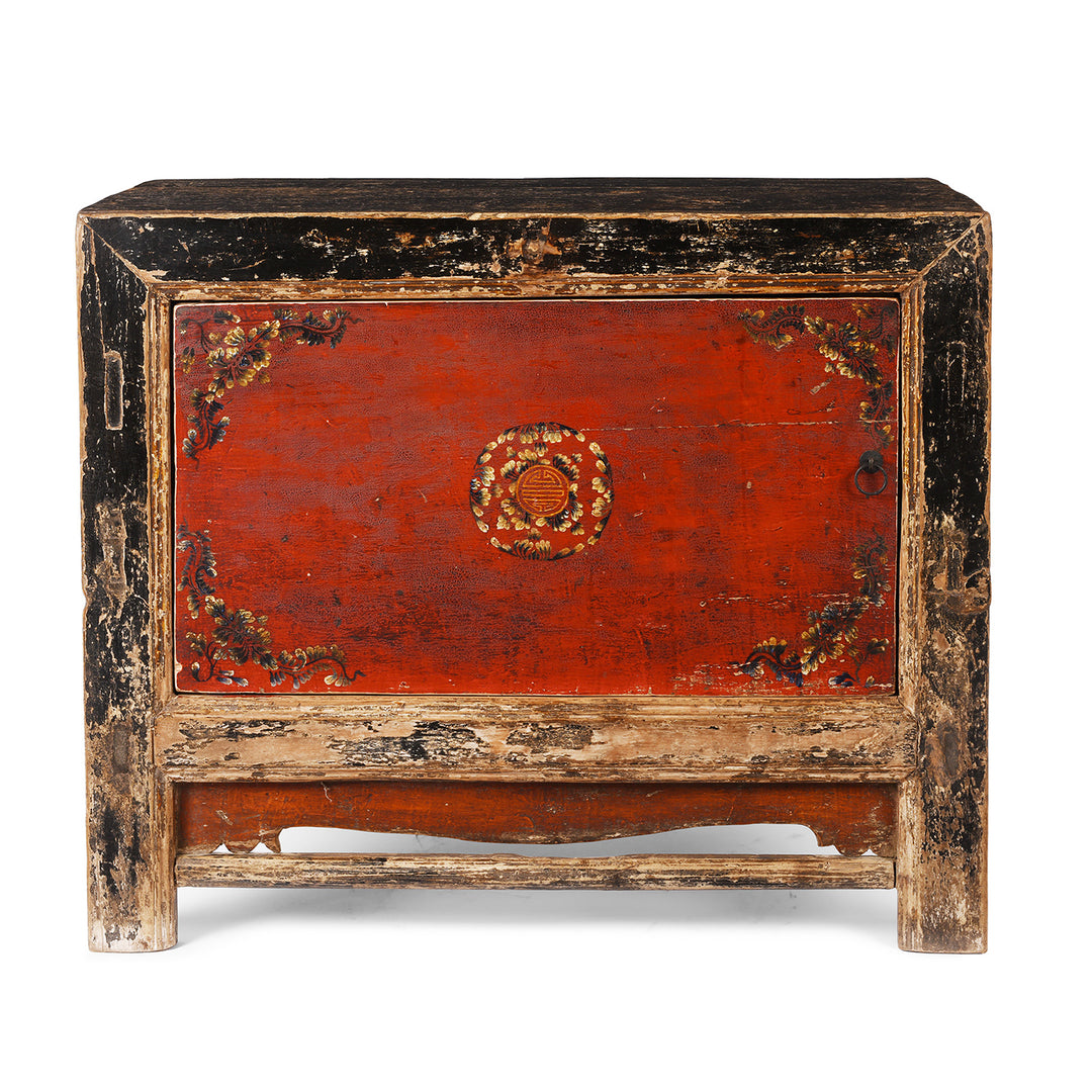 Antique Painted Mongolian Grain Store Sideboard | Indigo Antiques