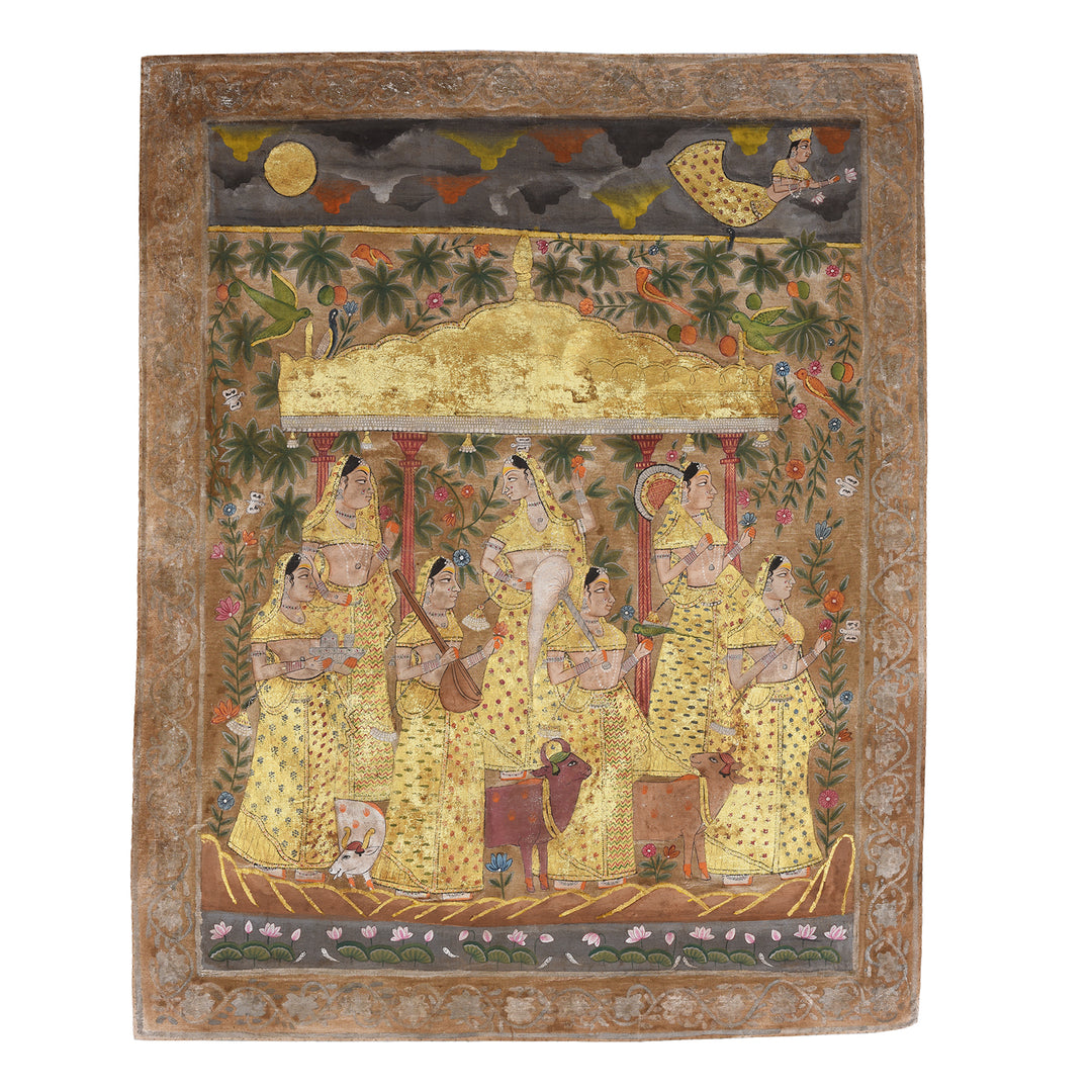 Antique Painted Pichwai From Nathdwara Rajasthan | Indigo Antiques