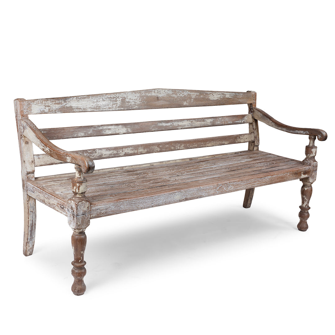 Antique Regency Anglo-Indian Bench  | Indigo Antiques