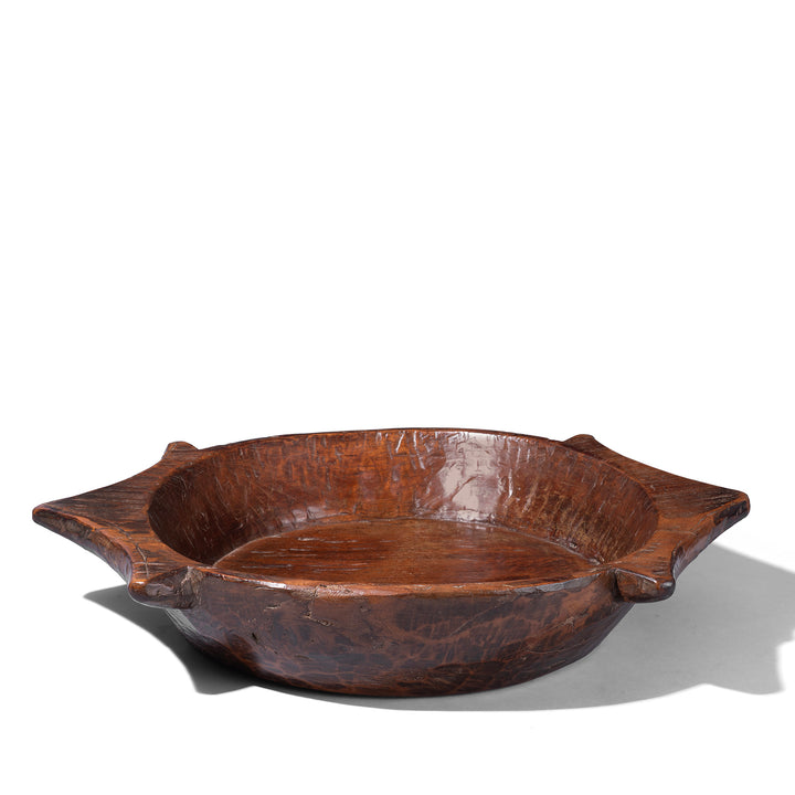 Antique Teak Parath Bowl Carved In The Form Of A Turtle 19th Century