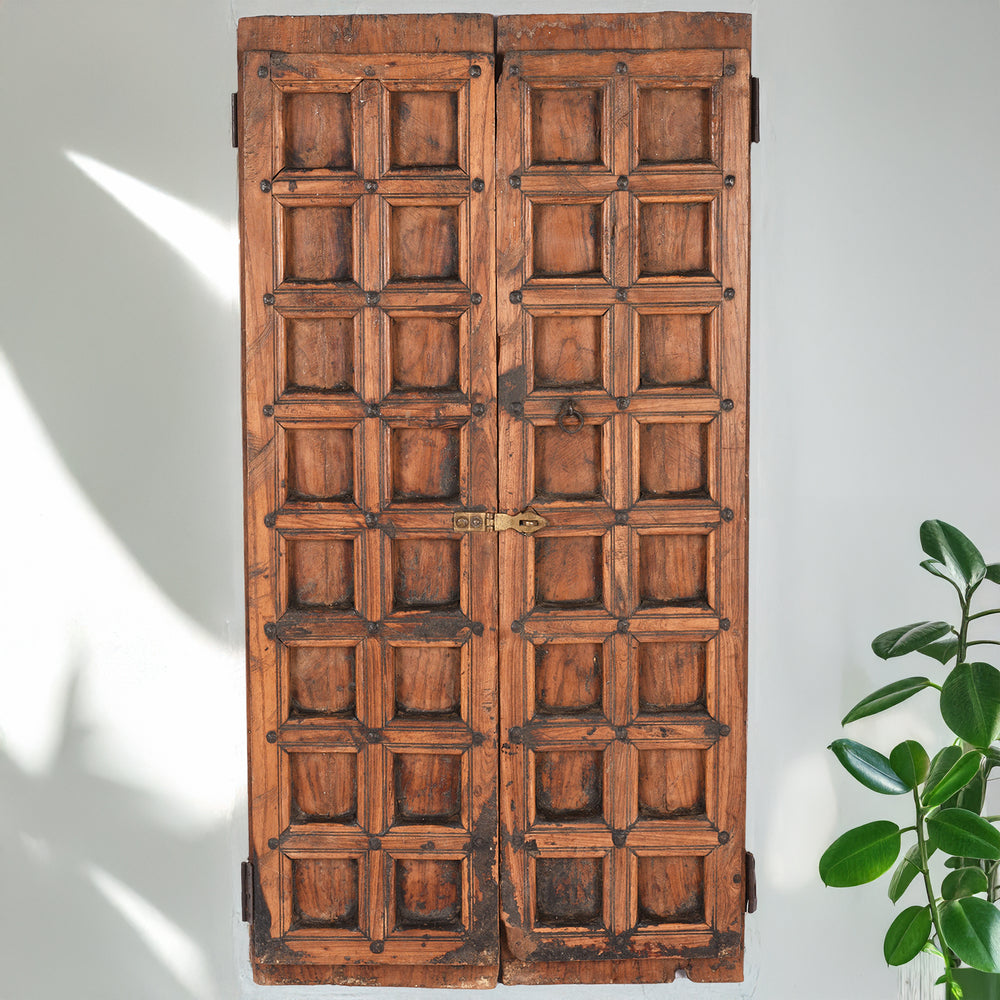 Antique Teak Window Shutter From Maharashtra | Indigo Antiques