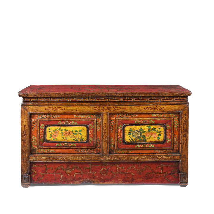 Antique Tibetan Painted Choksar Prayer Table | Indigo Antiques