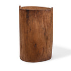 Cypress Umbrella Stand From Gansu - 19th Century