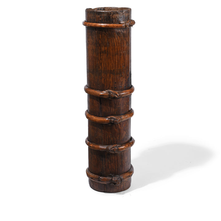 Antique WIllow & Pine Tibetan Butter Churn | Indigo Antiques