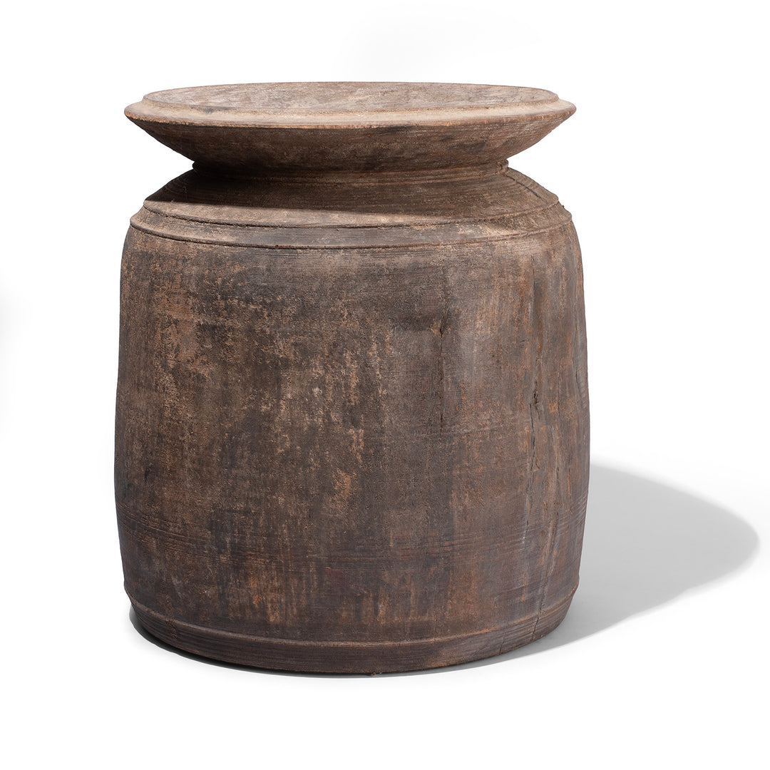 Antique Wooden Milk Pot From Himachal Pradesh | Indigo Antiques