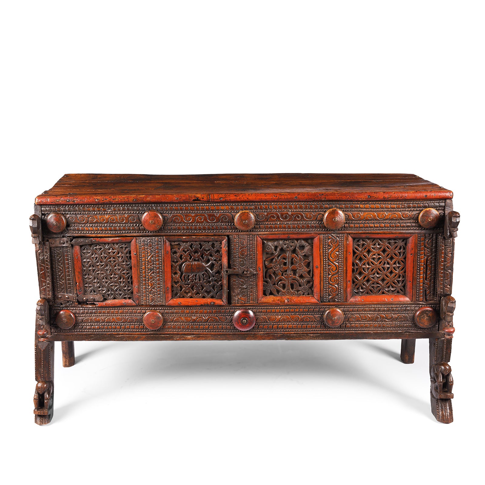 Majus Dowry Chest From Gujarat - Early 19th Century Majus Dowry Chest From Gujarat - Early 19th Century