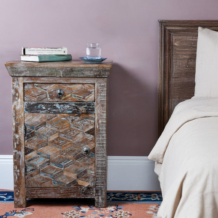 Bedside Cabinets Made From Reclaimed Teak | Indigo Antiques