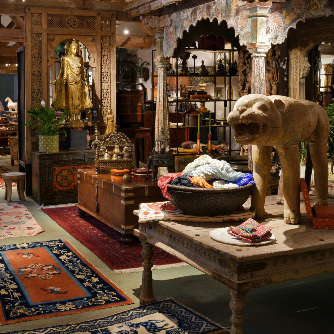 Carved & Painted Pavilion From Kutch - Early 19th Century