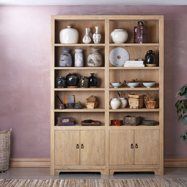 Bookshelf Made From Reclaimed Pine | Indigo Antiques
