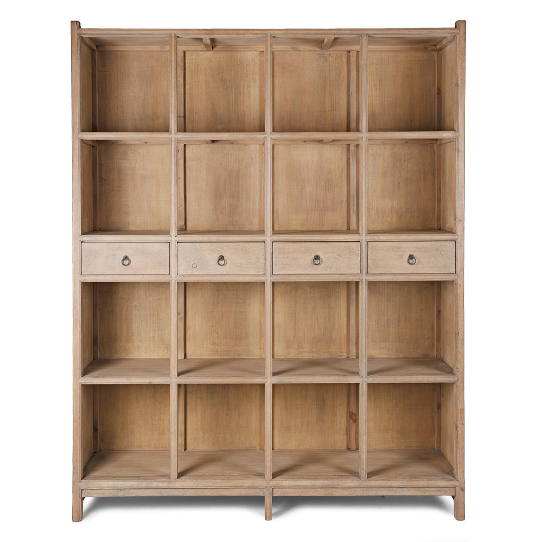 Bleached Shelving Unit Made From Old Pine | Indigo Antiques