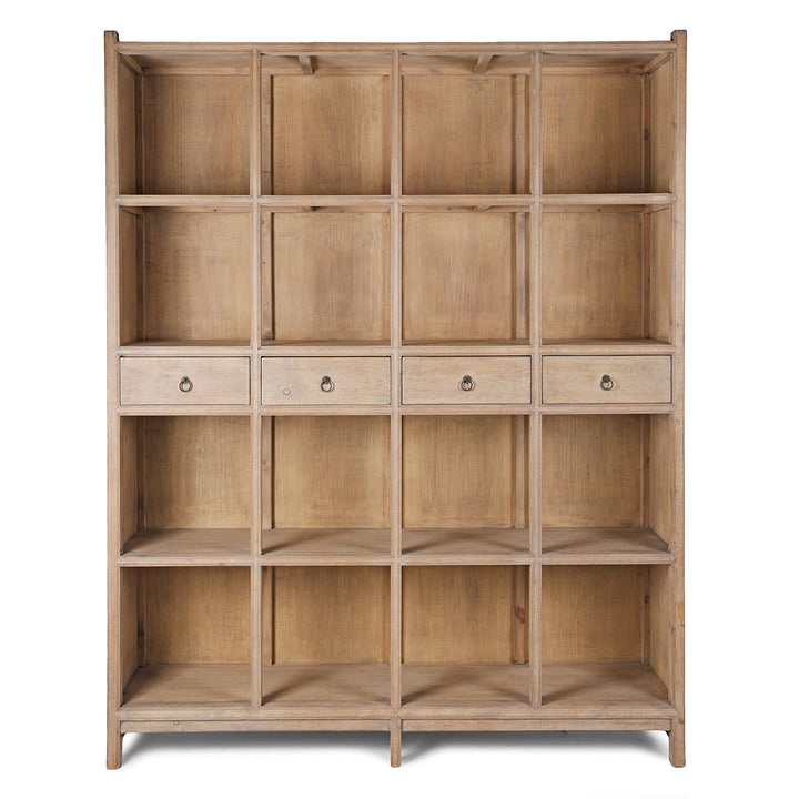 Bleached Shelving Unit Made From Old Pine | Indigo Antiques