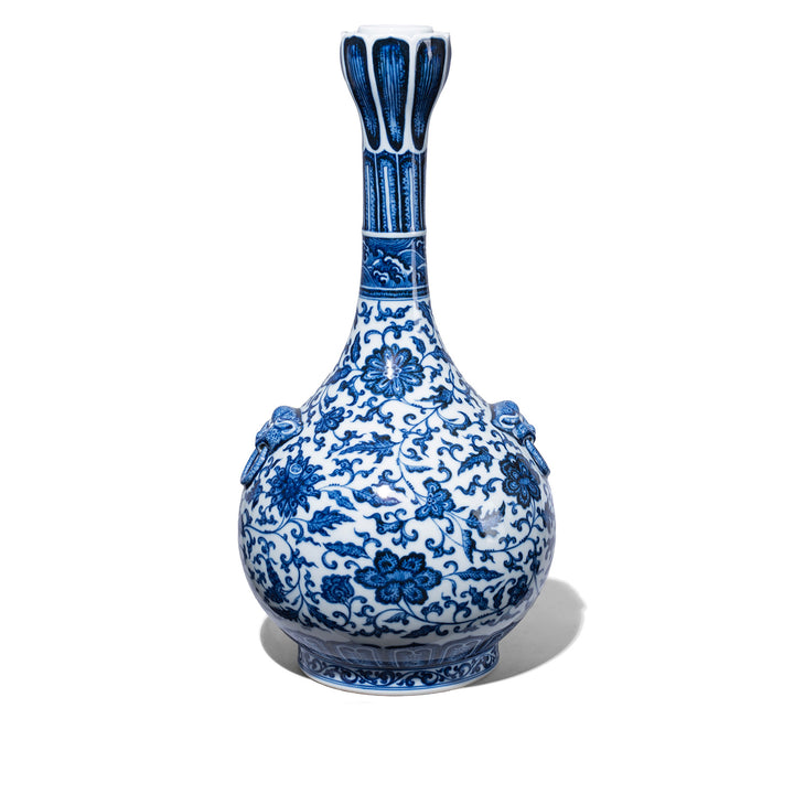 Blue & White Porcelain Lotus Mouth Vase | Indigo Antiques