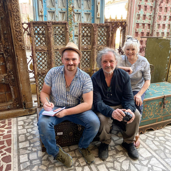 The Lightbown family on a buying trip