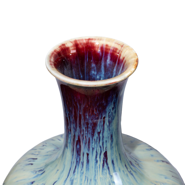Rim Detail From Chinese Yaobian Trumpet Mouth Vase