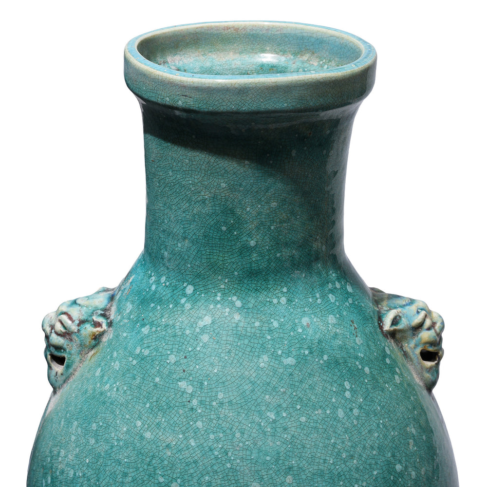Rim Detail From Green Yaobian Glaze Vase