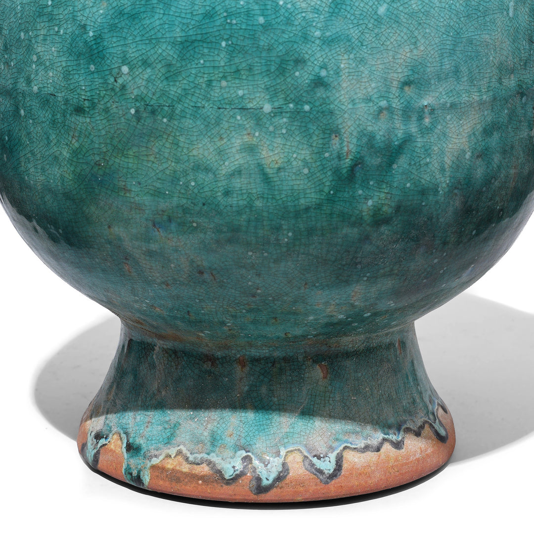 Base Detail From Green Yaobian Glaze Vase