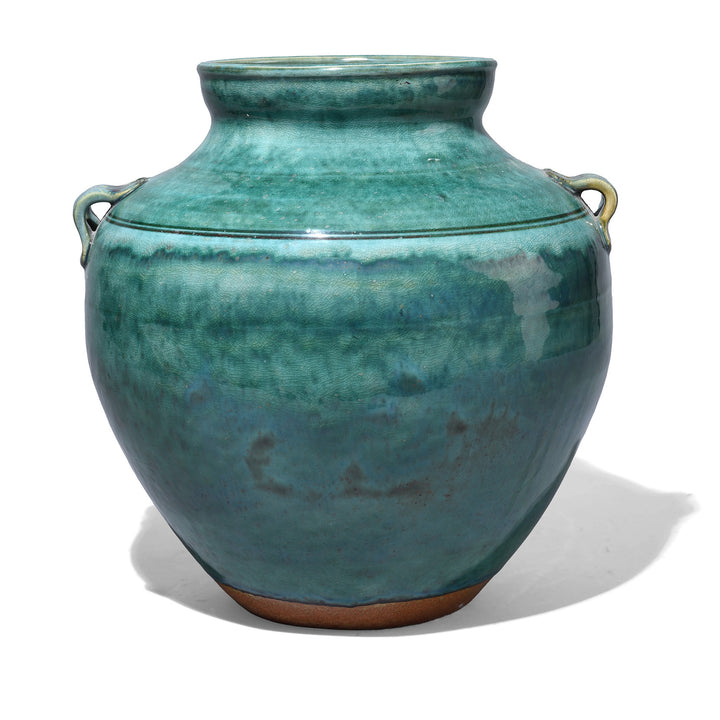 Chinese Green Yaobian Glaze Vase | Indigo Antiques