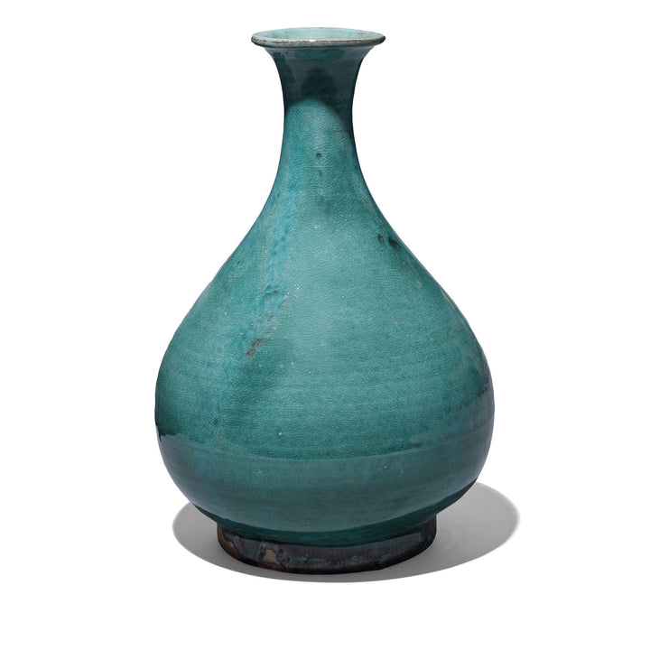 Green Yaobian Glaze Vase | Indigo Antiques