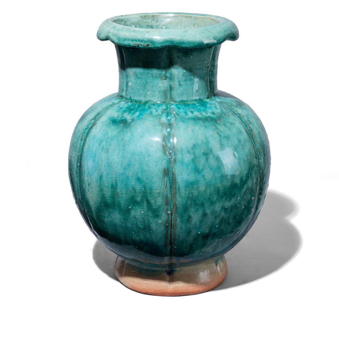 Green Yaobian Glaze Vase | Indigo Antiques