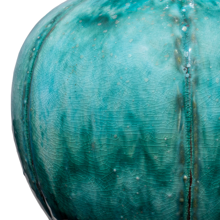 Crackling Detail From Green Yaobian Glaze Vase | Indigo Antiques