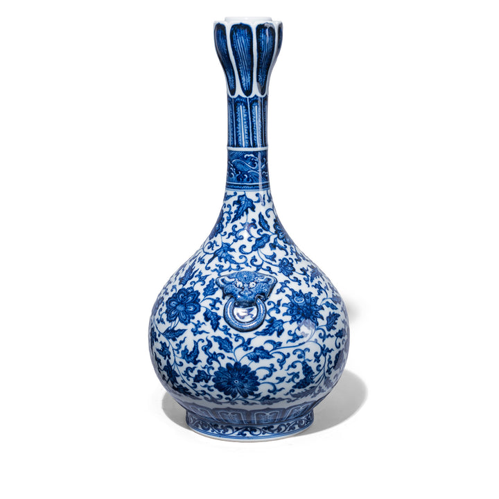 Blue & White Porcelain Lotus Mouth Vase | Indigo Antiques