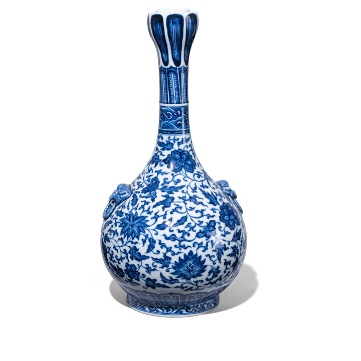 Blue & White Porcelain Lotus Mouth Vase | Indigo Antiques