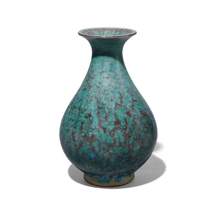 Chinese Green Yaobian Glaze Small Flower Vase | Indigo Antiques