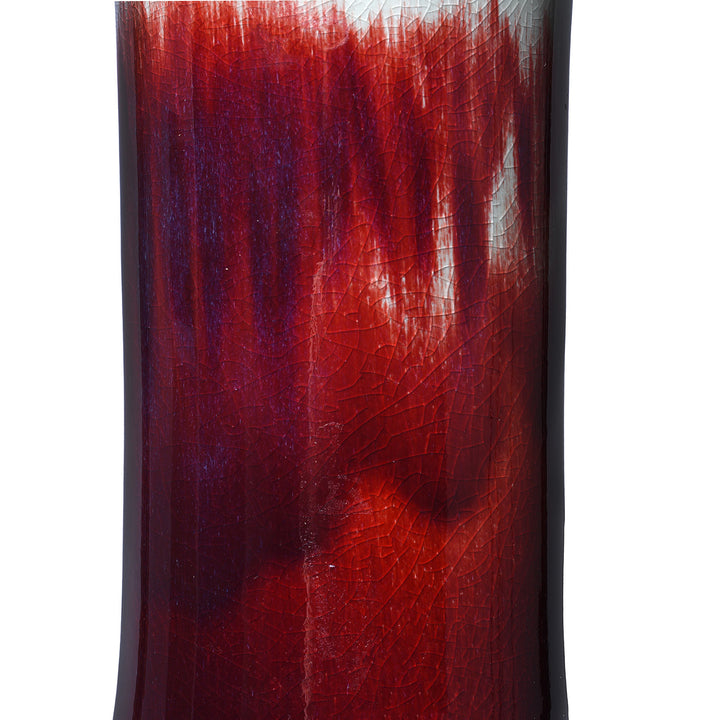 Glaze Detail From Chinese Large Yaobian Bottle Vase | Indigo Antiques