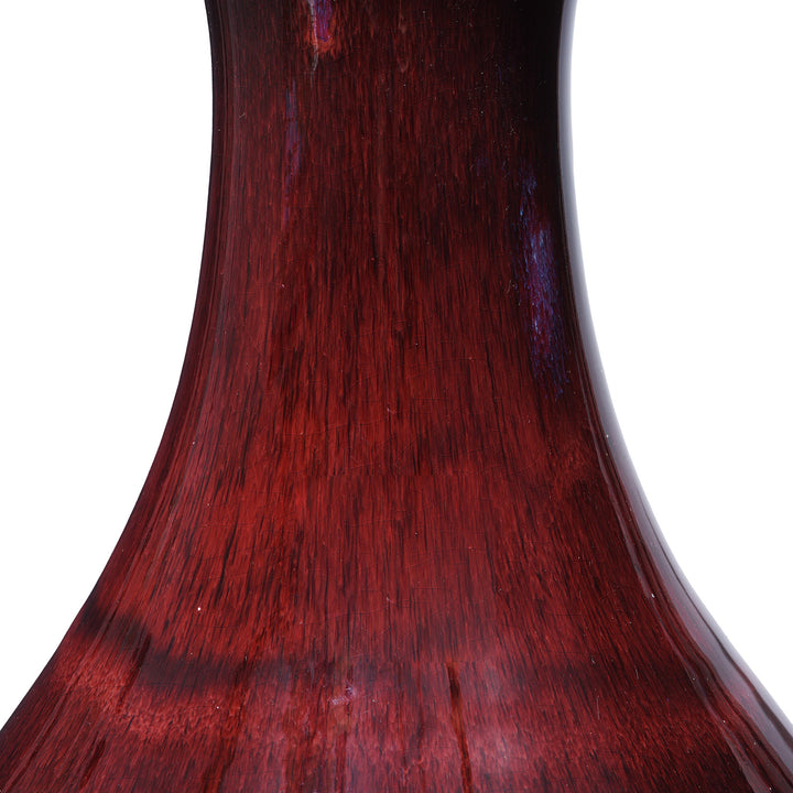 Neck Detail From Large Yaobian Glazed Bottle Vase | Indigo Antiques 
