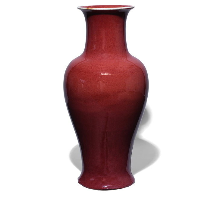 Darker Glaze Chinese Yaobian Glaze Fenzweizen Vase | Indigo Antiques