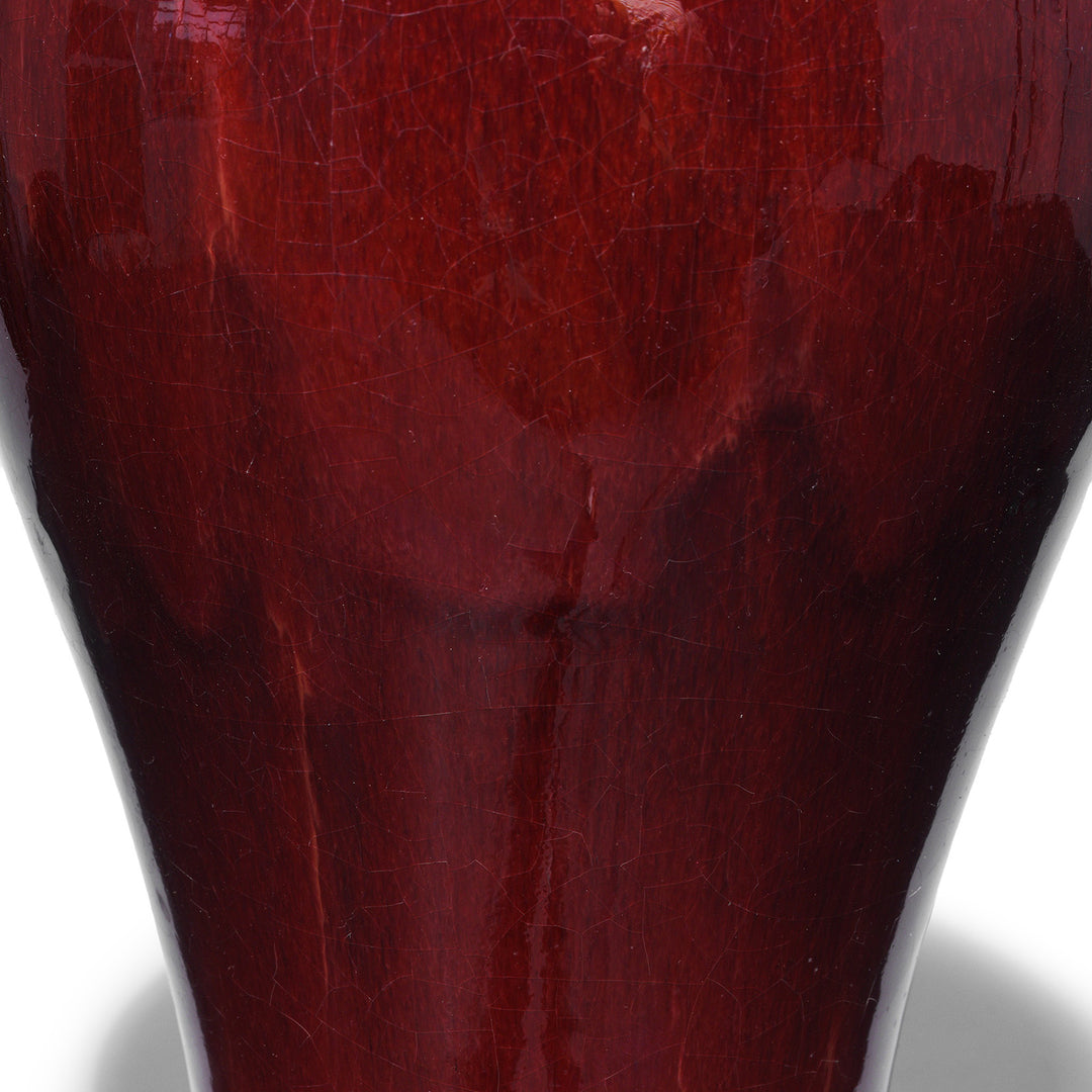 Glaze Detail From Darker Glaze Chinese Yaobian Glaze Fenzweizen Vase
