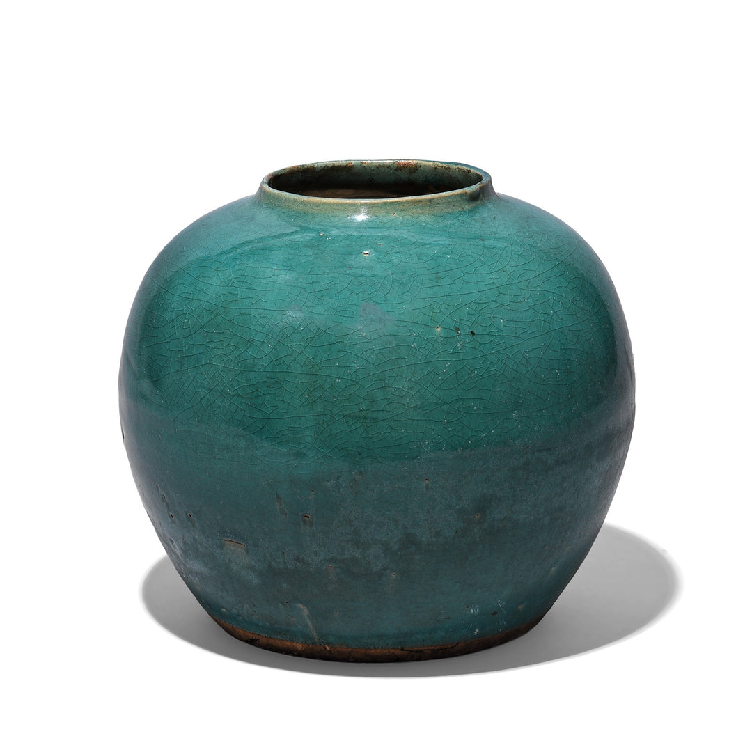 Chinese Green Glaze Ginger Jar | Indigo Antiques