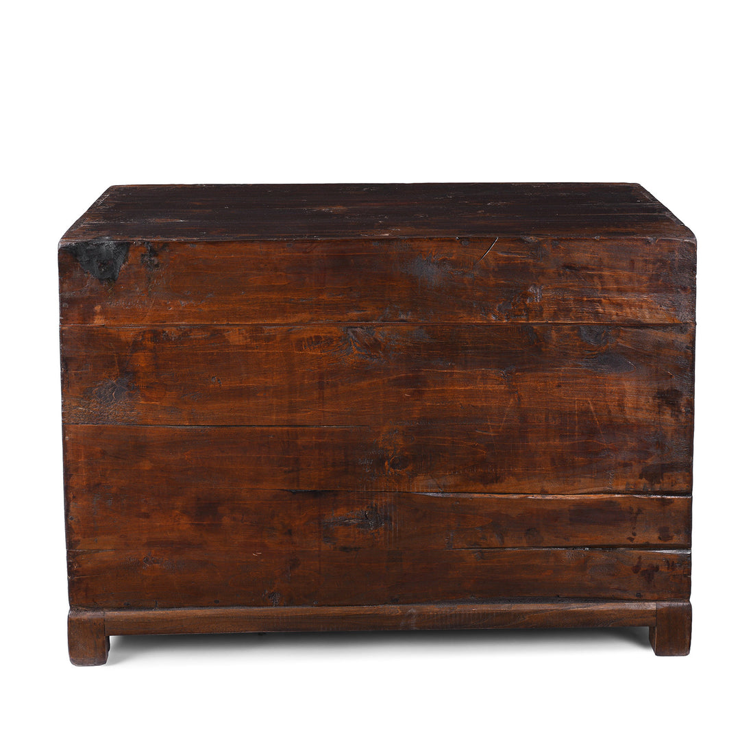 Back Of Option 1 Antique Chinese Black Lacquer Kang Cabinet | Indigo Antiques