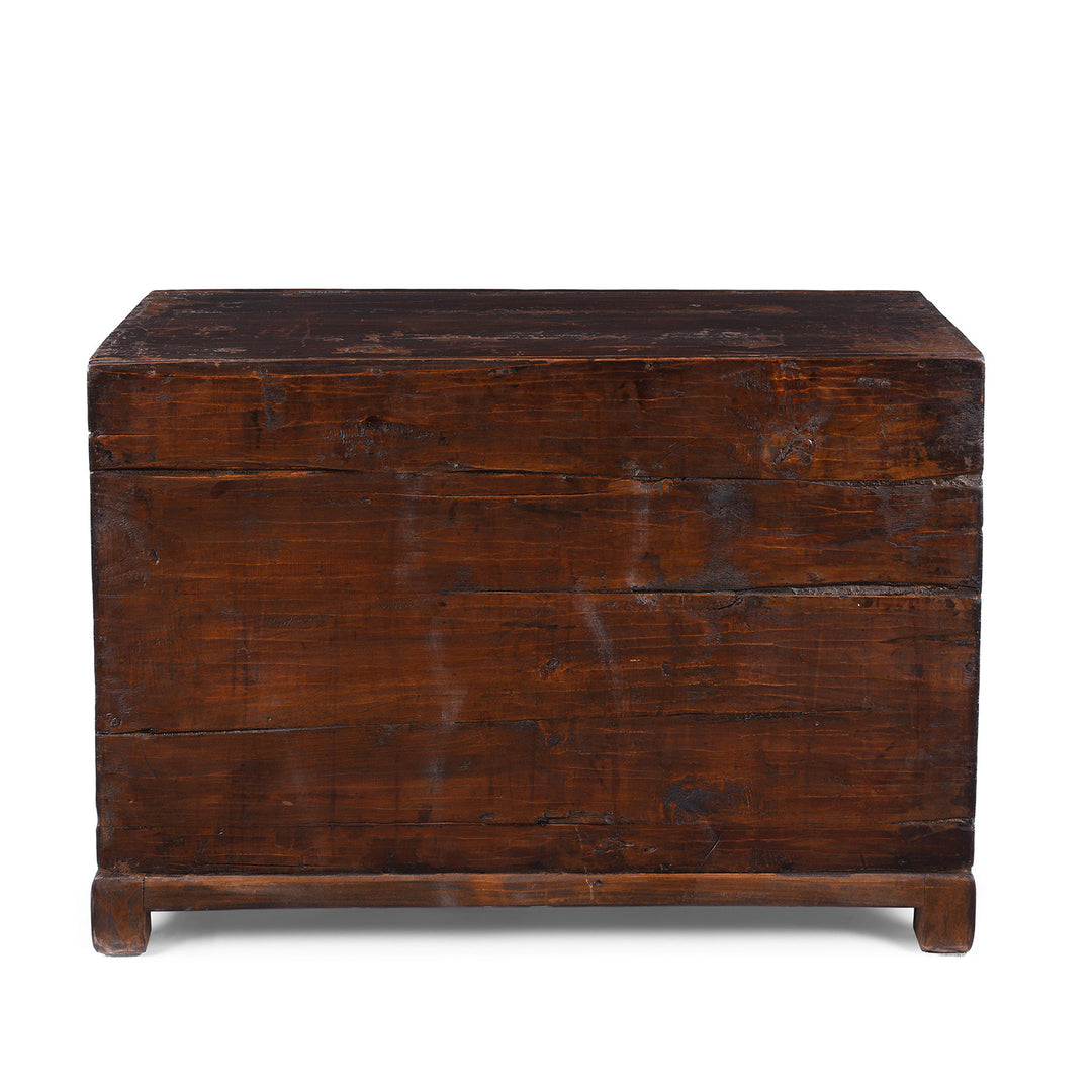 Back Of Option 2 Antique Chinese Black Lacquer Kang Cabinet | Indigo Antiques