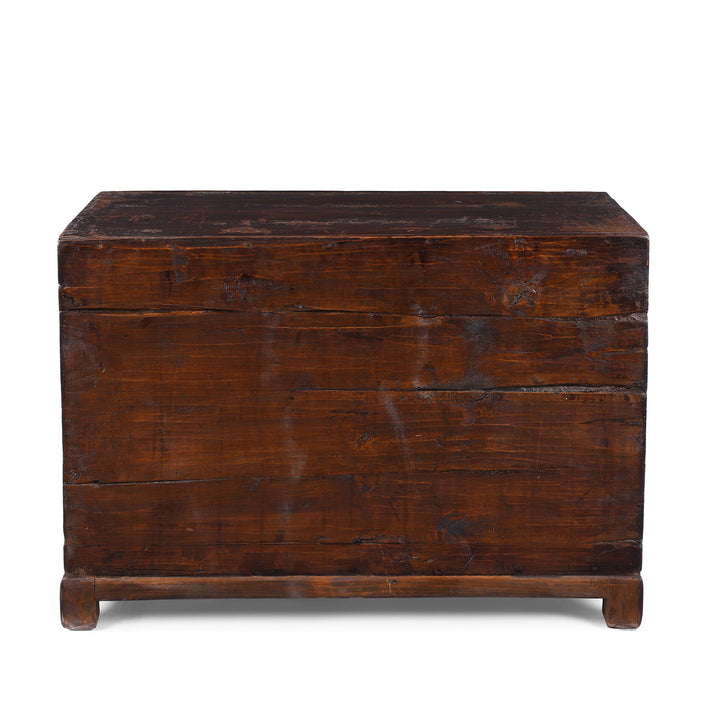 Back Of Option 2 Antique Chinese Black Lacquer Kang Cabinet | Indigo Antiques