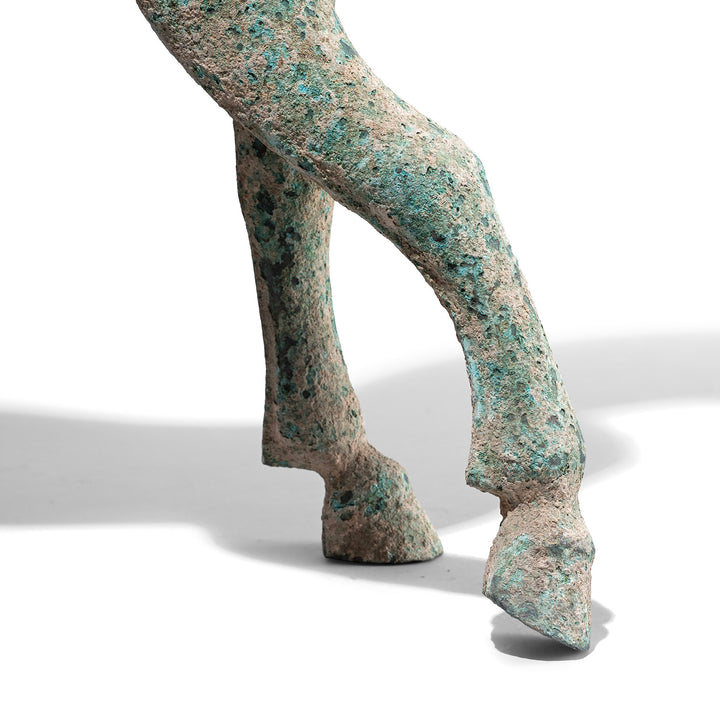 Hoof Detail From Reproduction Verdigris Bronze Horse Statue | Indigo Antiques