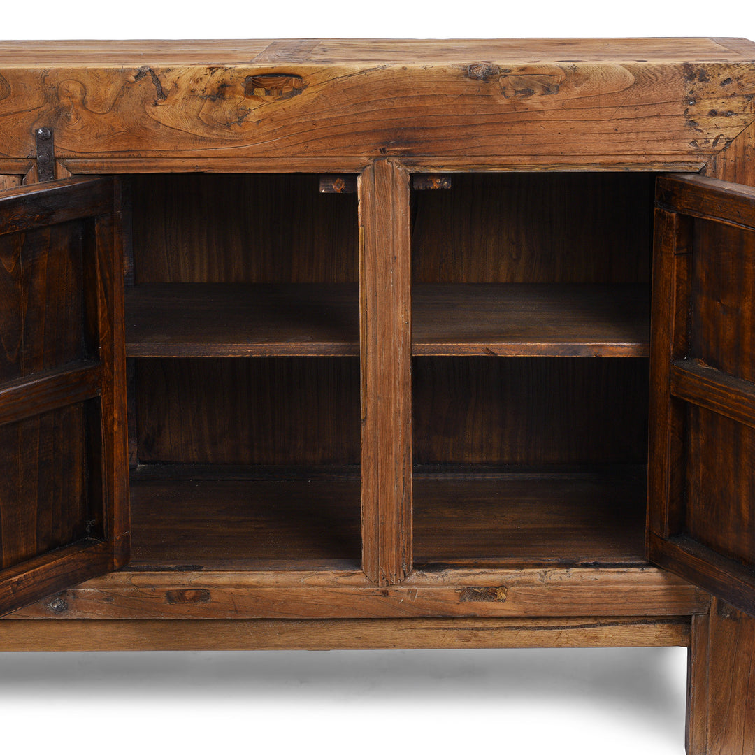 Interior Detail Form Antique Mongolian 5 Door Sideboard | Indigo Antiques