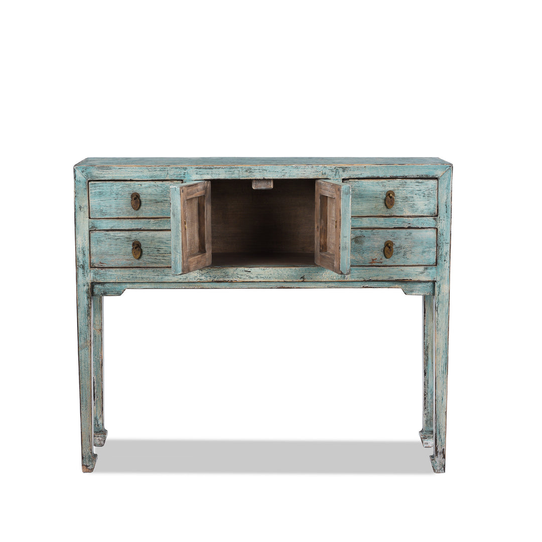 Green Lacquer Ladies Console | Indigo Antiques