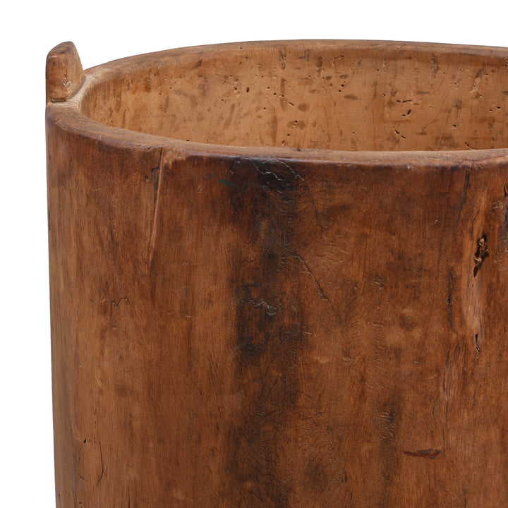 Rim Detail From Antique Umbrella Stand From Gansu | Indigo Antiques