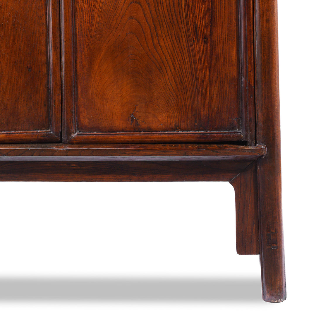 Leg Detail From Chinese Antique Taper Cabinet From Jiangsu | Indigo Antiques