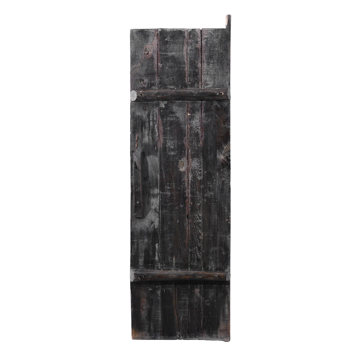 Back Of Left Side Vintage Tibetan Door With Dragons Painting | Indigo Antiques