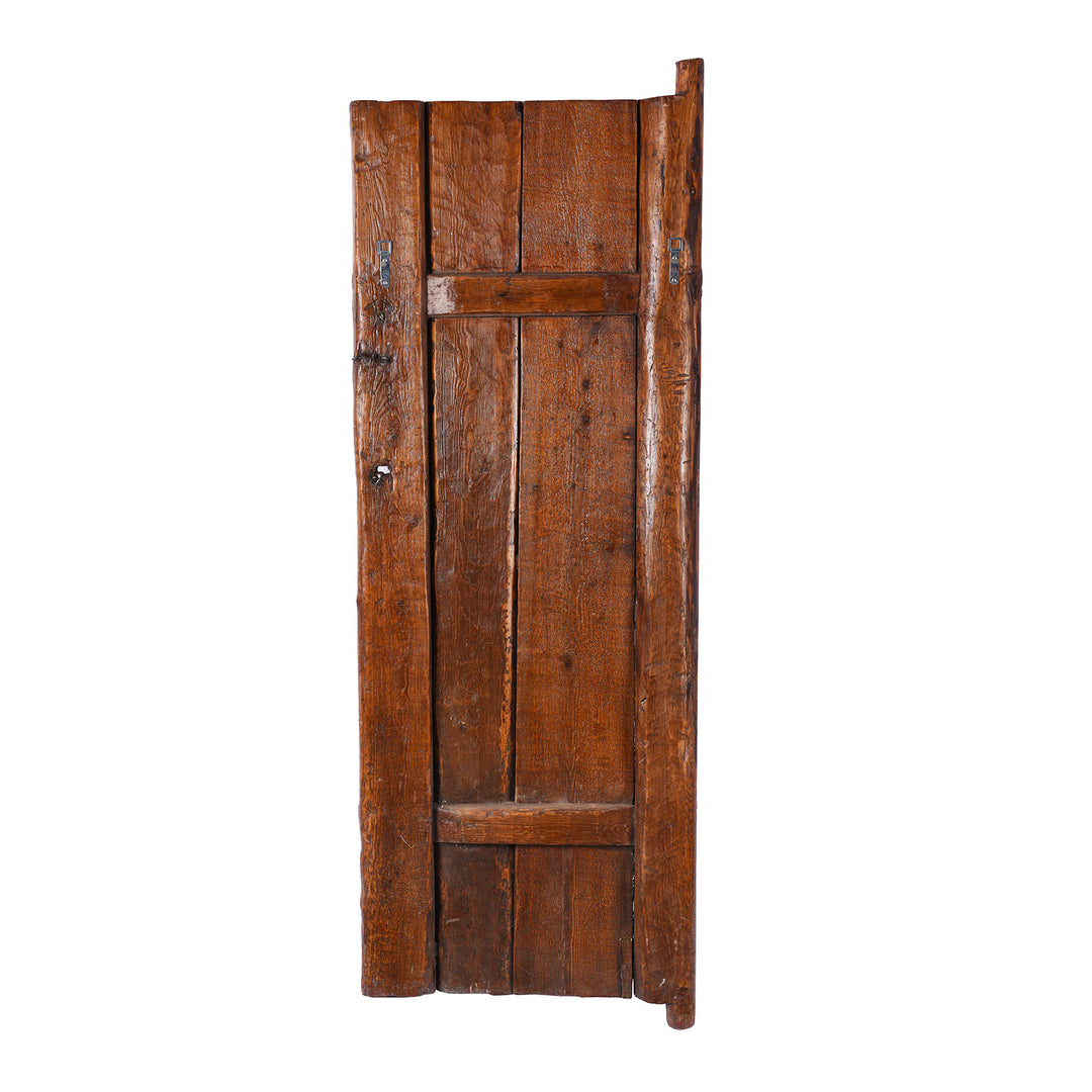 Back Of Tibetan Tiger Painted Door | INDIGO ANTIQUES