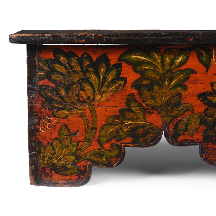 Paintwork Detail From Antique Tibetan Painted Choksar | Indigo Antiques