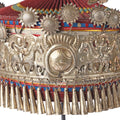 Decorative Miao Tribal Hat From Guizhou On Stand