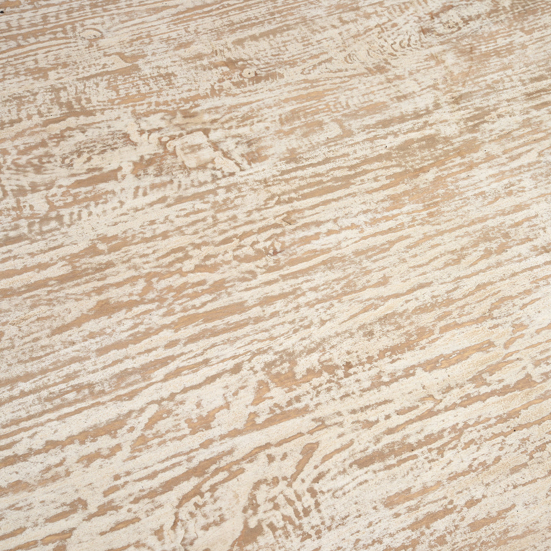 Top Detail From Hand Carved White Painted Regency Style Dining Table | Indigo Antiques