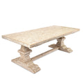 White Regency Style Dining Table Made From Reclaimed Wood