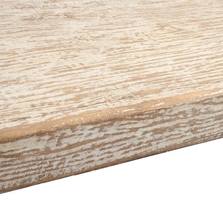 Top Depth Detail From Hand Carved White Painted Regency Style Dining Table | Indigo Antiques