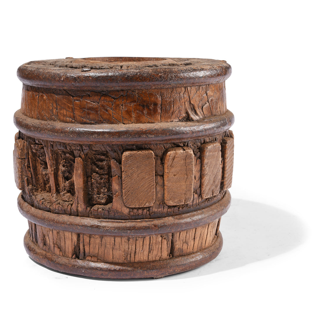 Back of Antique Wheel Hub From Shandong Province | Indigo Antiques