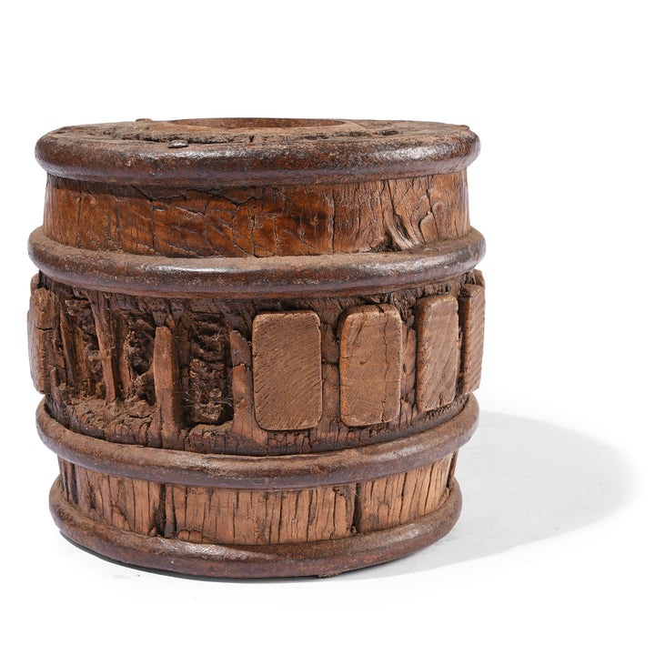Back of Antique Wheel Hub From Shandong Province | Indigo Antiques